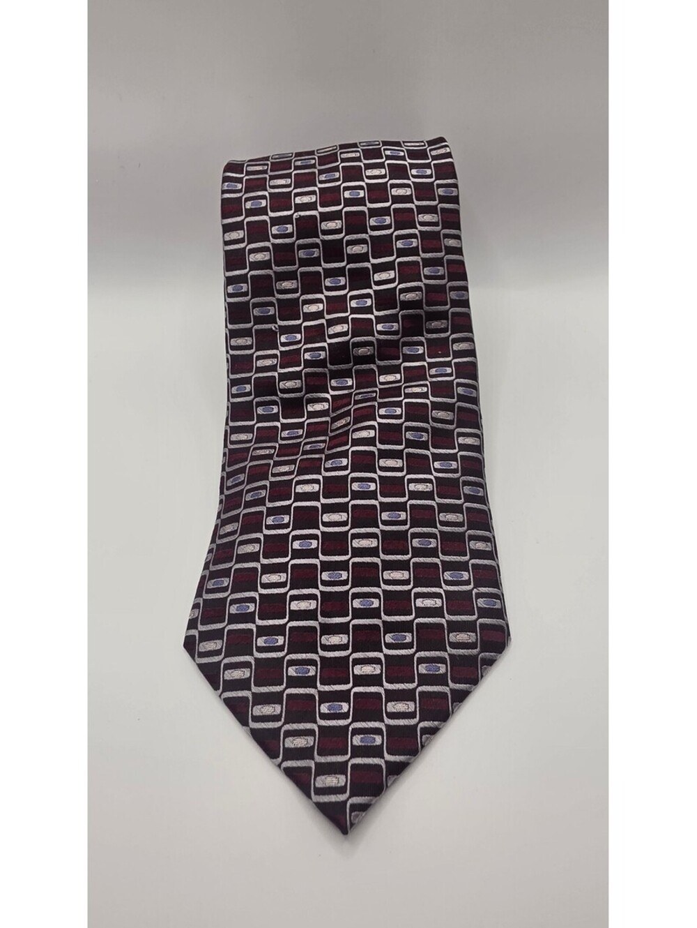 Courage Handmade Silk Tie with Geometric Pattern